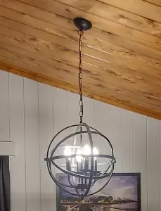 Kitchen pendant lighting installation