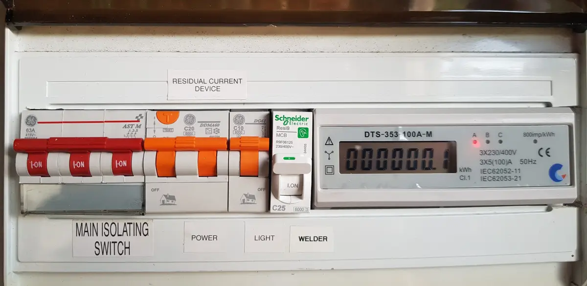 Old outdated switchboard
